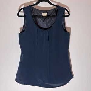 Navy Blue Kate Spade Silk Tank Top
